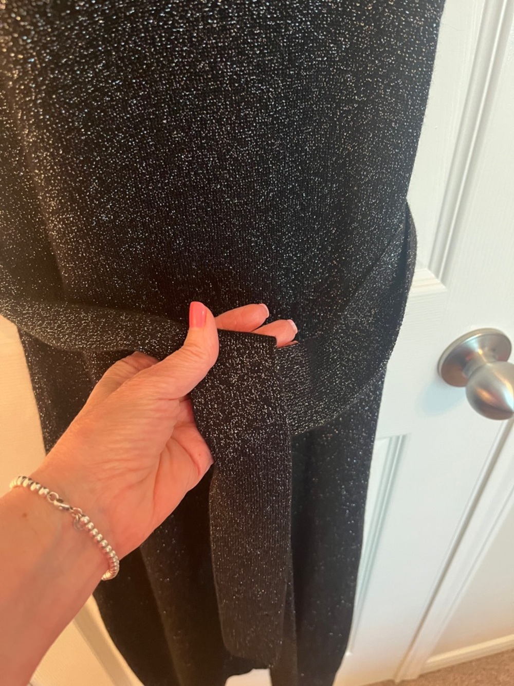 PAIGE Revolve Zoelle Metallic Midi Dress - Picture 6 of 10